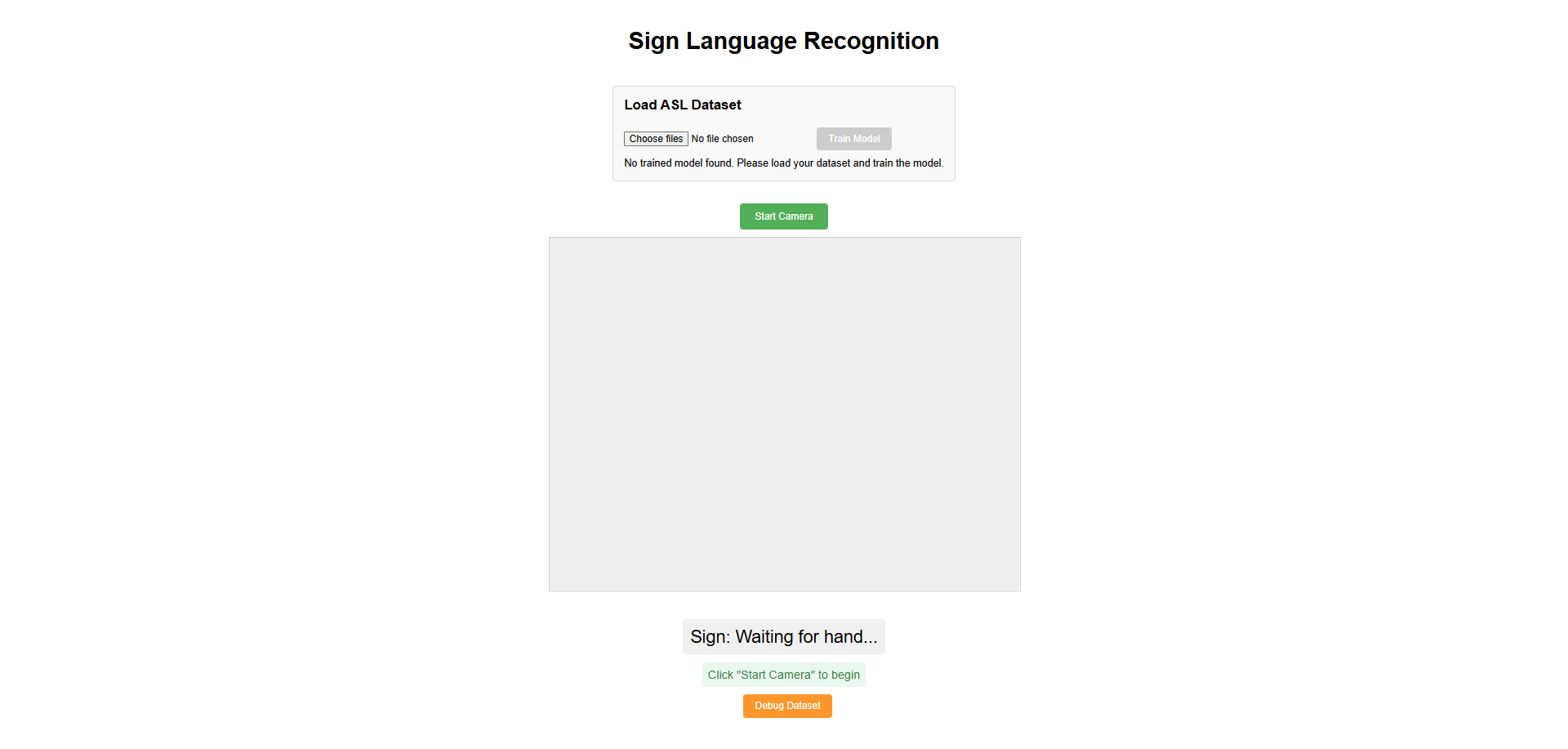 Sign Language Screenshot